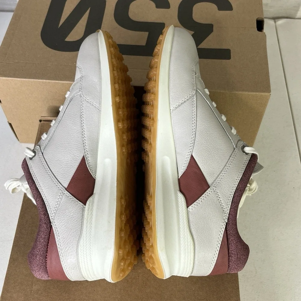 ECCO‎ Women's Street Retro Size 7 Hydromax Spikeless Leather Golf Shoes EUC!